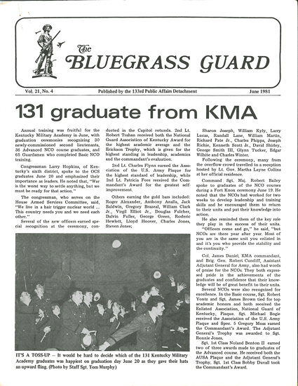 Bluegrass Guard, June 1981